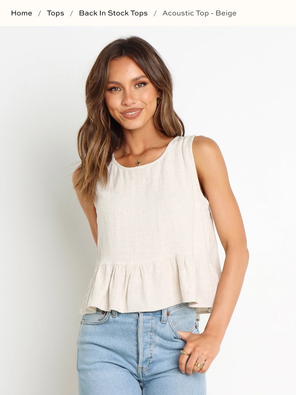 Petal & Pup Acoustic Top in beige